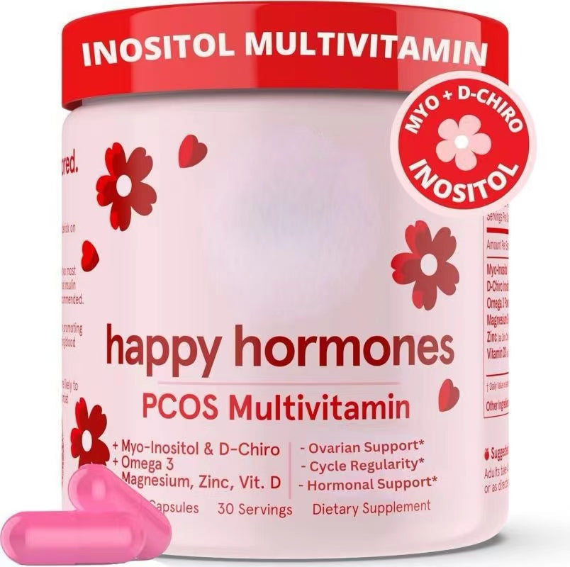 Happy Hormones, Multivitamin for Women Booty Gain, Mood Support Supplement Support for Women Hormone Balance (120pcs)