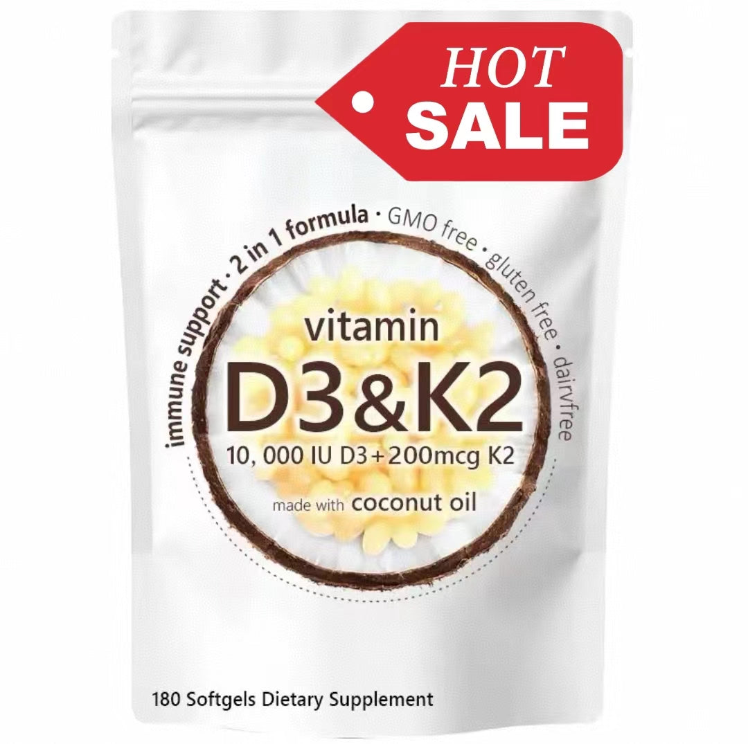 Micro Ingredients Vitamin D3 K2 Supplement Softgels